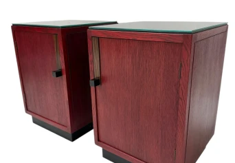 Two Art Deco Modernist Nightstands by A.H. Jansen for L.O.V. Oosterbeek, 1920s